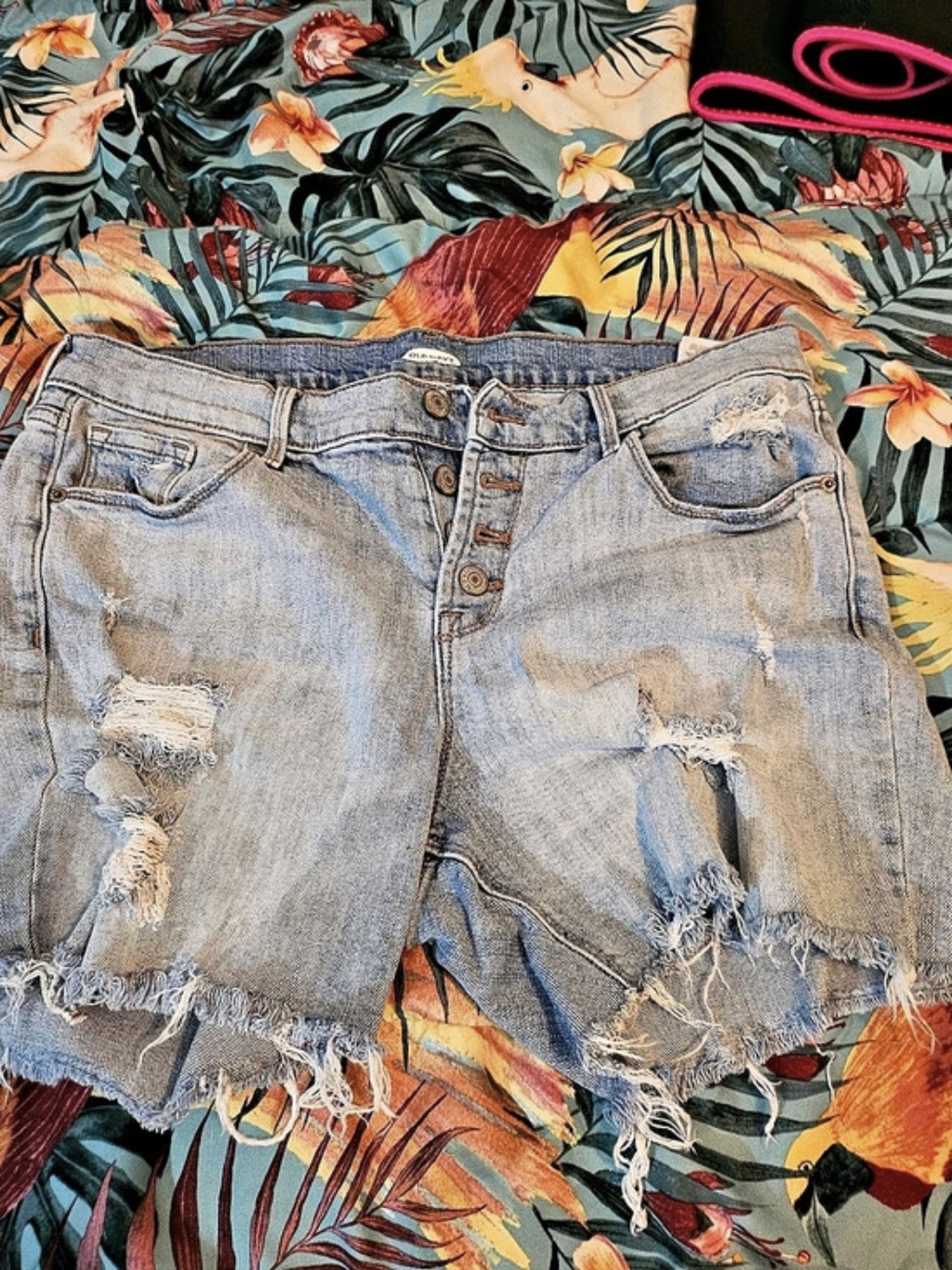 Old Navy Distressed Denim Jean Shorts Size 12